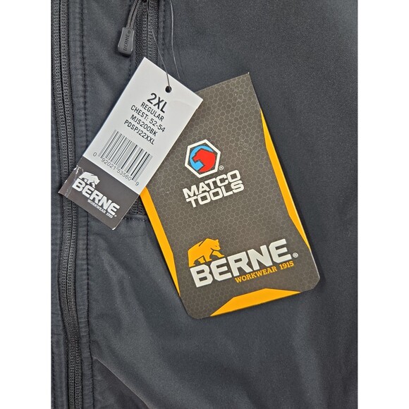 NEW Matco Tools Berne Soft Shell Black Jacket Coat Embroidered Men 2XL Mechanic - Picture 6 of 10